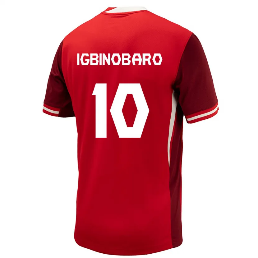 Danxen Femme Maillot Canada Philip Igbinobaro #10 Rouge Tenues Domicile 24-26 T-Shirt