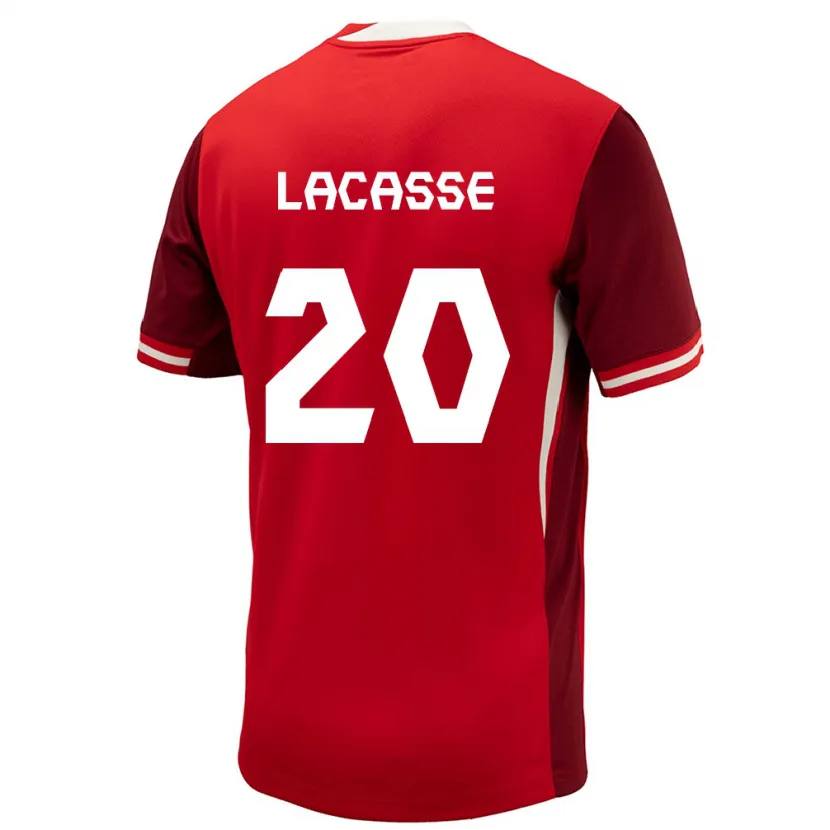 Danxen Femme Maillot Canada Cloé Lacasse #20 Rouge Tenues Domicile 24-26 T-Shirt