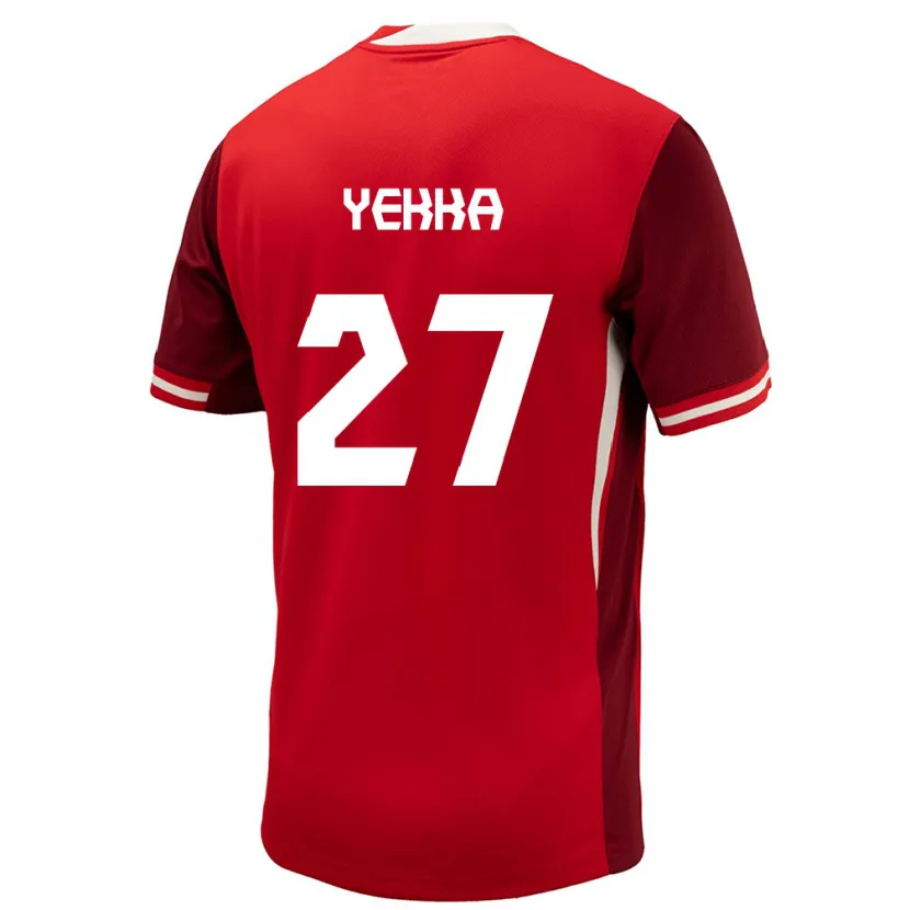 Danxen Femme Maillot Canada Sura Yekka #27 Rouge Tenues Domicile 24-26 T-Shirt