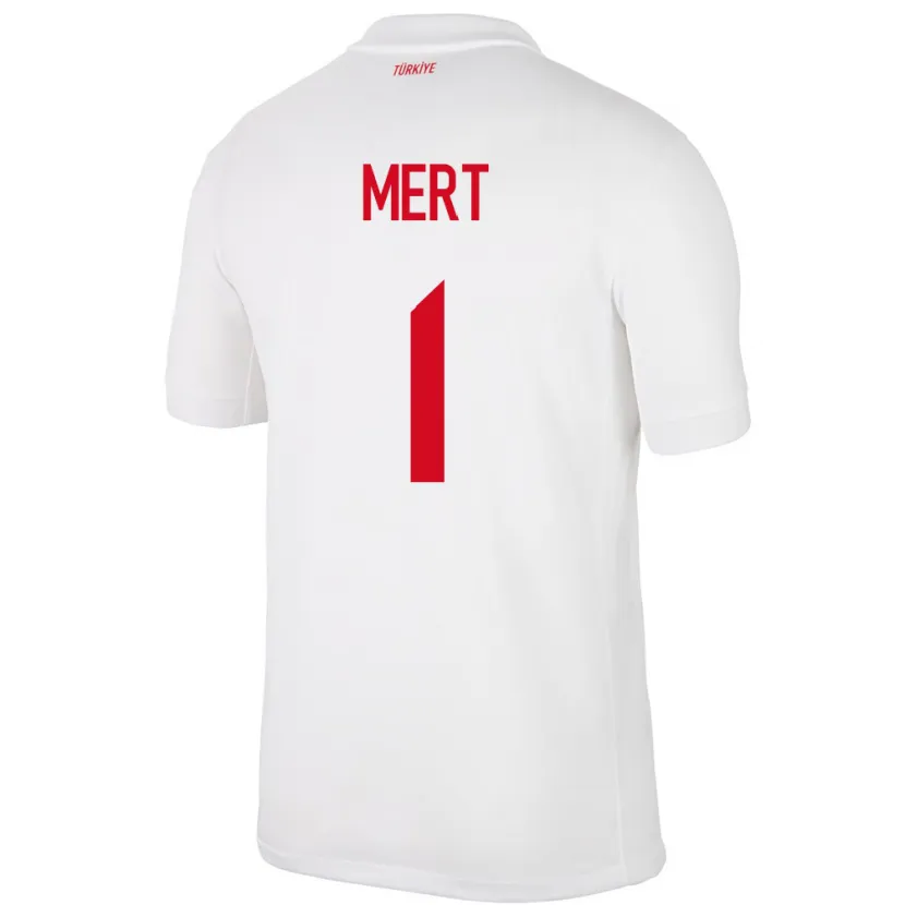 Danxen Femme Maillot Turquie Mert Günok #1 Blanc Tenues Domicile 24-26 T-Shirt
