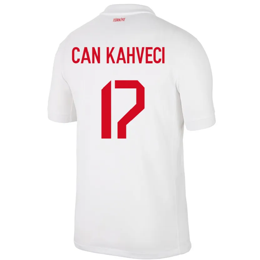 Danxen Femme Maillot Turquie İrfan Can Kahveci #17 Blanc Tenues Domicile 24-26 T-Shirt
