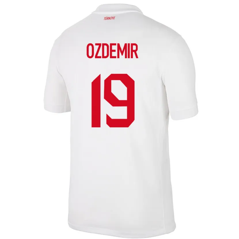Danxen Femme Maillot Turquie Halil Özdemir #19 Blanc Tenues Domicile 24-26 T-Shirt
