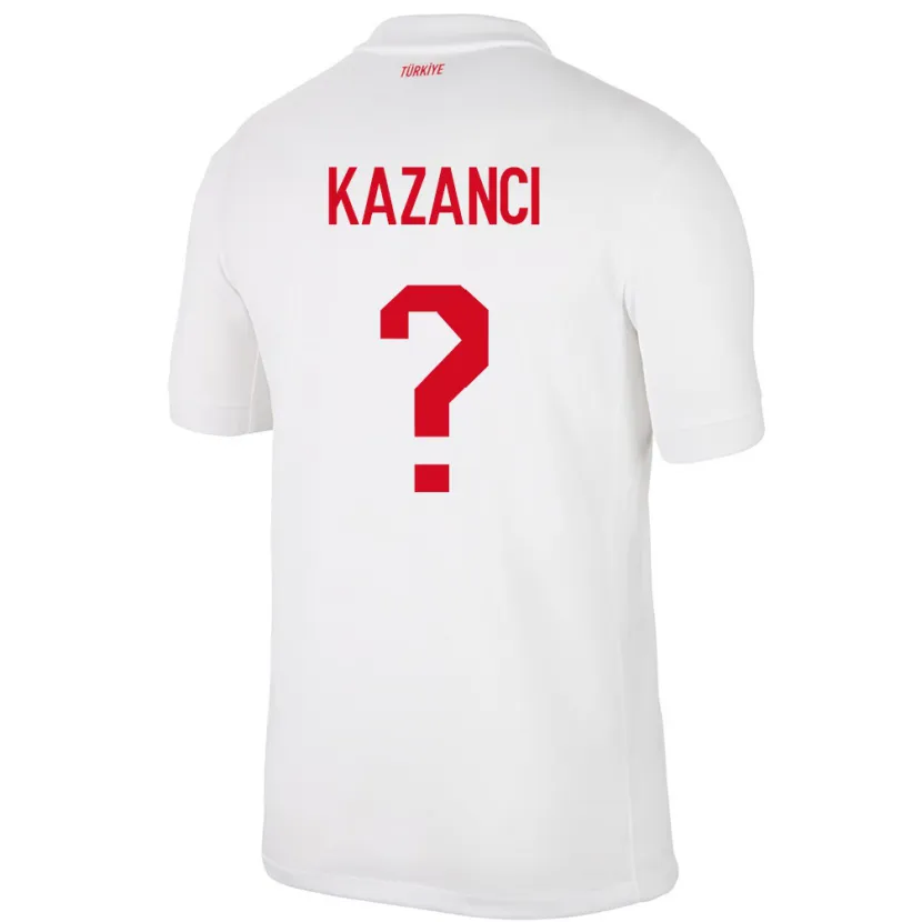 Danxen Femme Maillot Turquie Şant Kazancı #0 Blanc Tenues Domicile 24-26 T-Shirt