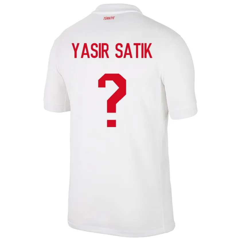 Danxen Femme Maillot Turquie Üveys Yasir Satık #0 Blanc Tenues Domicile 24-26 T-Shirt