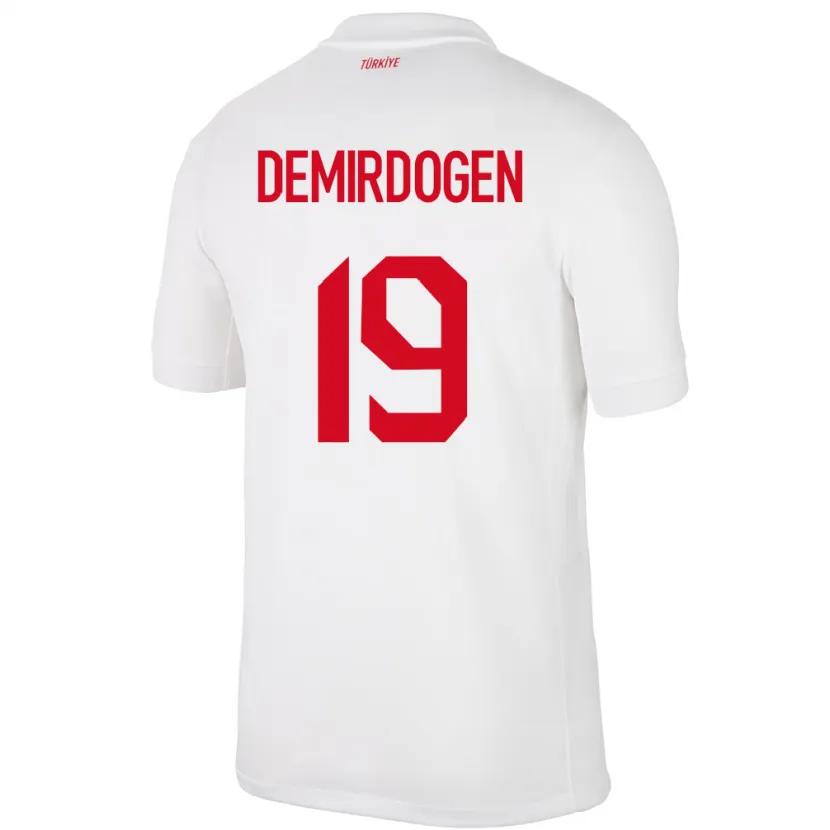 Danxen Femme Maillot Turquie Neslihan Demirdögen #19 Blanc Tenues Domicile 24-26 T-Shirt