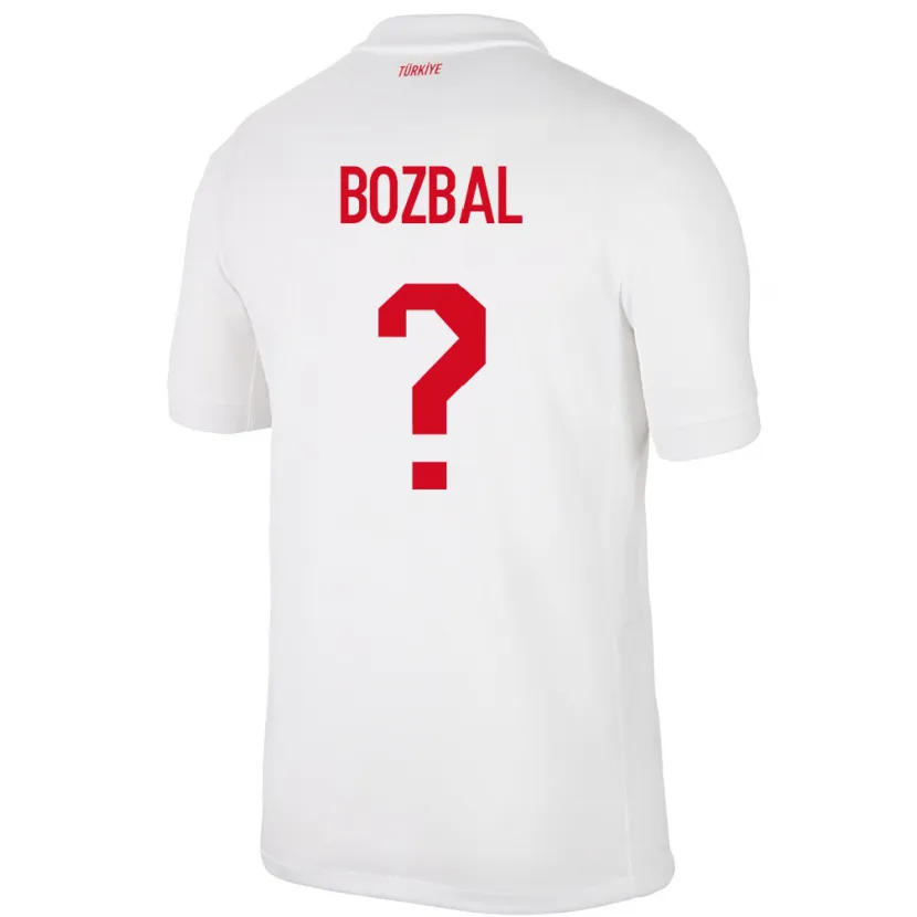 Danxen Femme Maillot Turquie Birsen Bozbal #0 Blanc Tenues Domicile 24-26 T-Shirt