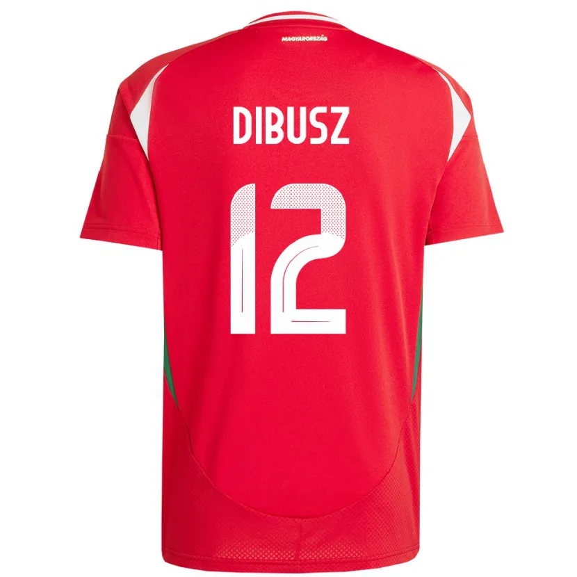 Danxen Femme Maillot Hongrie Dénes Dibusz #12 Rouge Tenues Domicile 24-26 T-Shirt