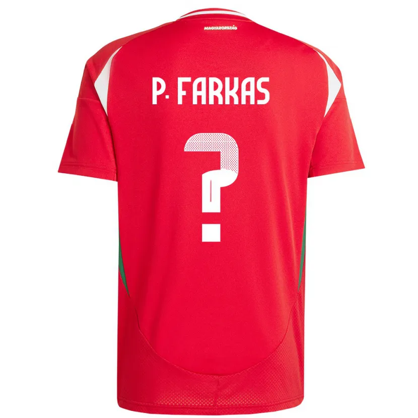Danxen Femme Maillot Hongrie Patrik Farkas #0 Rouge Tenues Domicile 24-26 T-Shirt