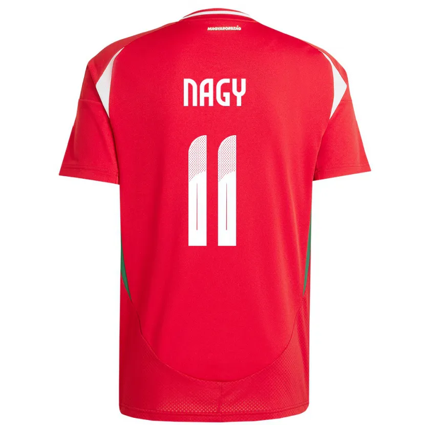 Danxen Femme Maillot Hongrie Virág Nagy #11 Rouge Tenues Domicile 24-26 T-Shirt