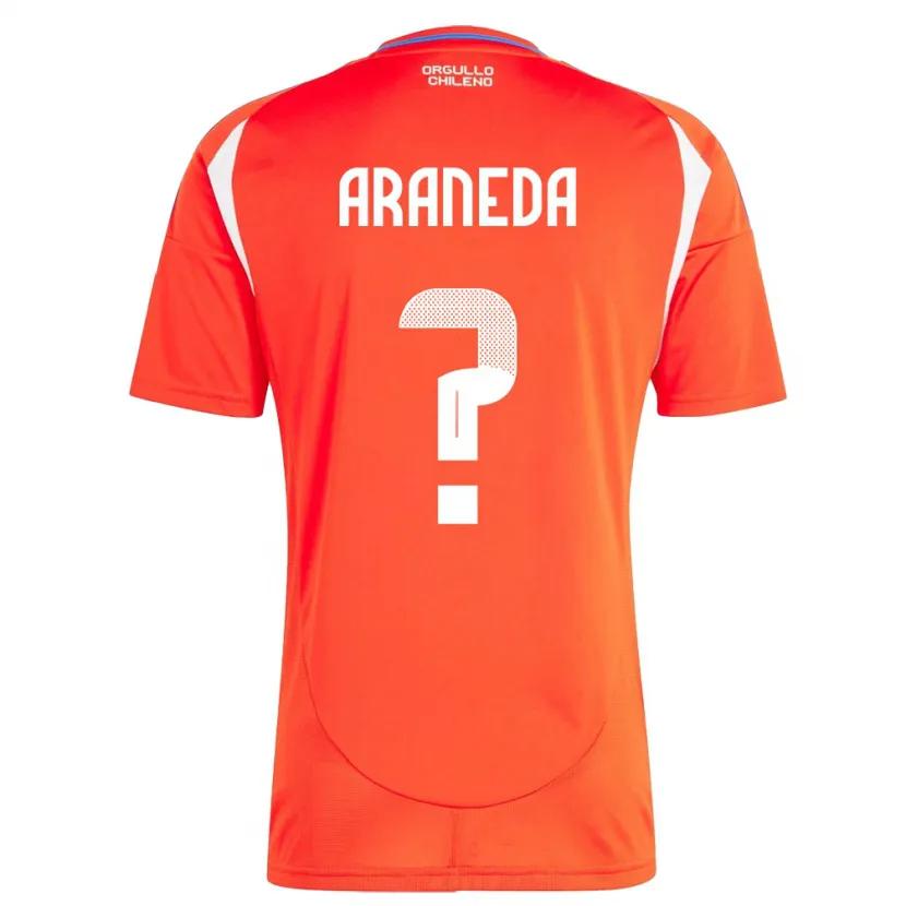 Danxen Femme Maillot Chili Arantxa Araneda #0 Rouge Tenues Domicile 24-26 T-Shirt