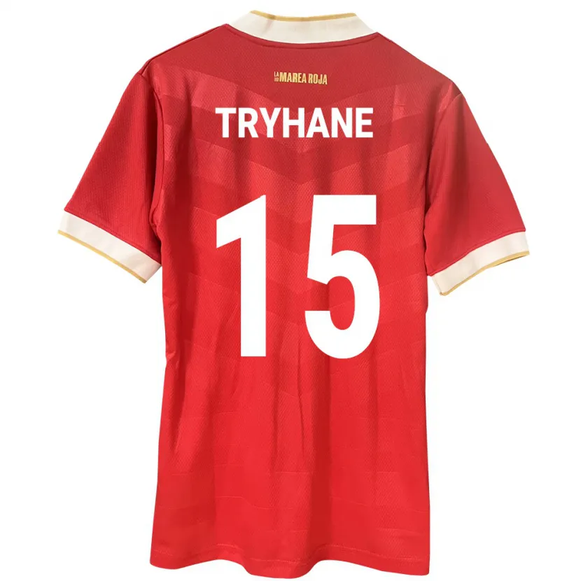 Danxen Femme Maillot Panama Izaura Tryhane #15 Rouge Tenues Domicile 24-26 T-Shirt