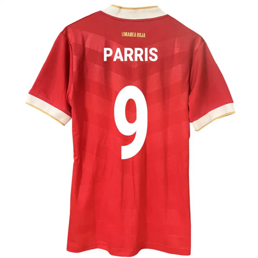 Danxen Femme Maillot Panama Katherine Parris #9 Rouge Tenues Domicile 24-26 T-Shirt