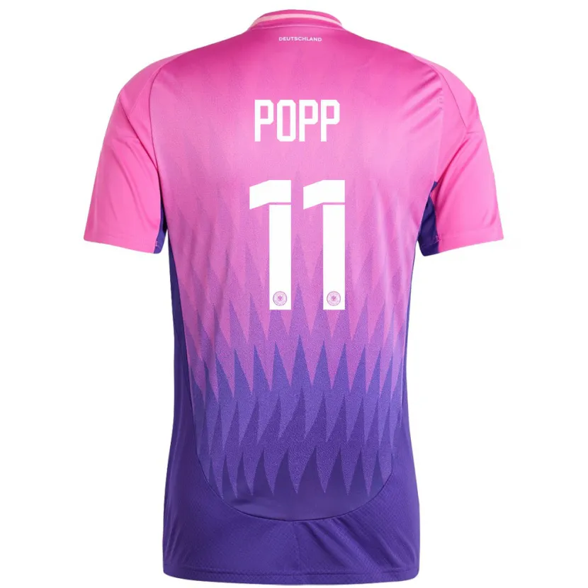 Danxen Femme Maillot Allemagne Alexandra Popp #11 Rose-Mauve Tenues Extérieur 24-26 T-Shirt