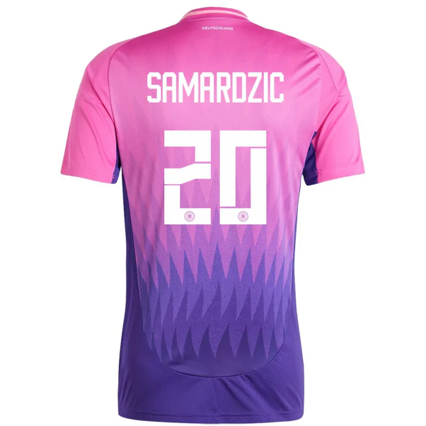Danxen Femme Maillot Allemagne Lazar Samardzic #20 Rose-Mauve Tenues Extérieur 24-26 T-Shirt