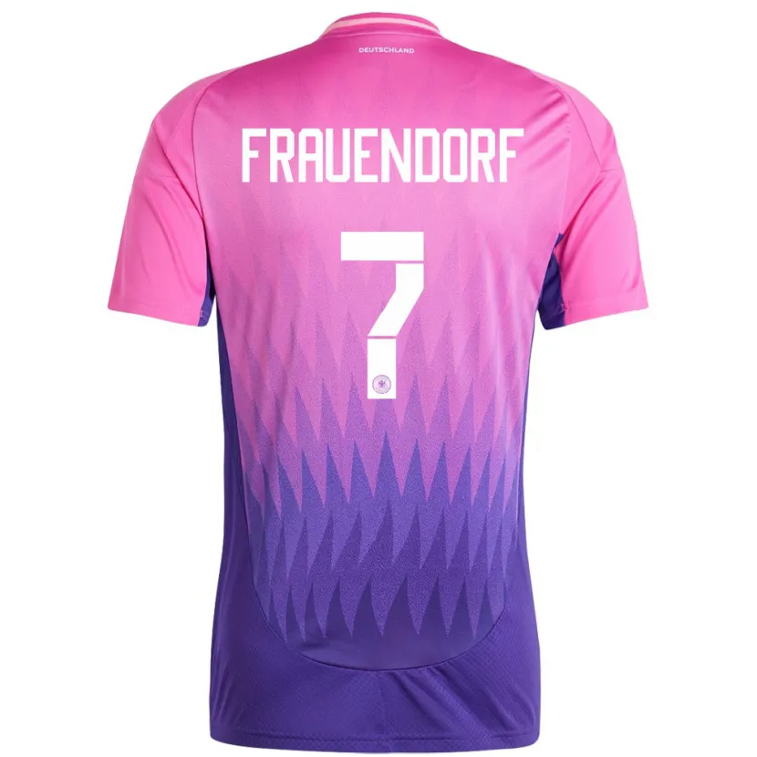 Danxen Femme Maillot Allemagne Melkamu Frauendorf #7 Rose-Mauve Tenues Extérieur 24-26 T-Shirt
