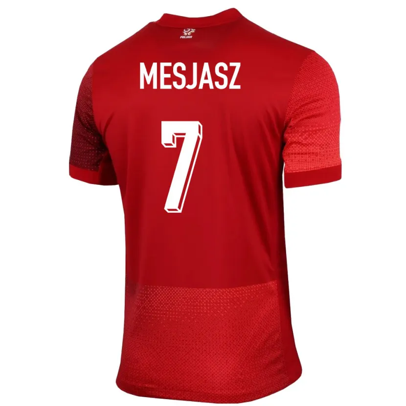 Danxen Femme Maillot Pologne Malgorzata Mesjasz #7 Rouge Tenues Extérieur 24-26 T-Shirt