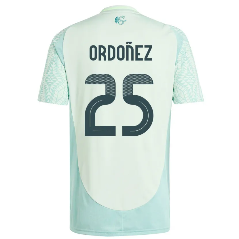 Danxen Femme Maillot Mexique Diana Ordonez #25 Lin Vert Tenues Extérieur 24-26 T-Shirt
