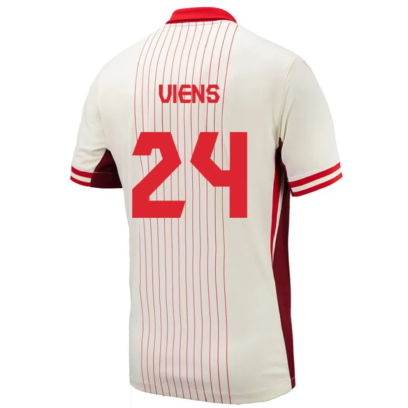 Danxen Femme Maillot Canada Evelyne Viens #24 Blanc Tenues Extérieur 24-26 T-Shirt