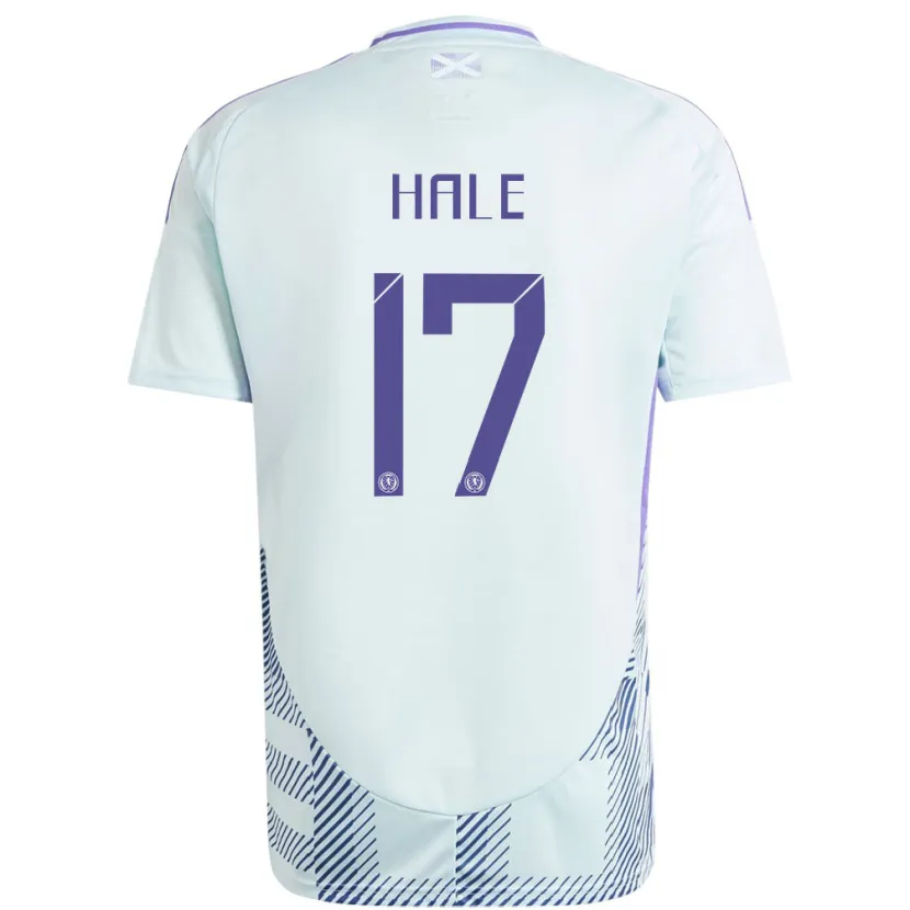 Danxen Femme Maillot Écosse Finlay Hale #17 Bleu Menthe Clair Tenues Extérieur 24-26 T-Shirt