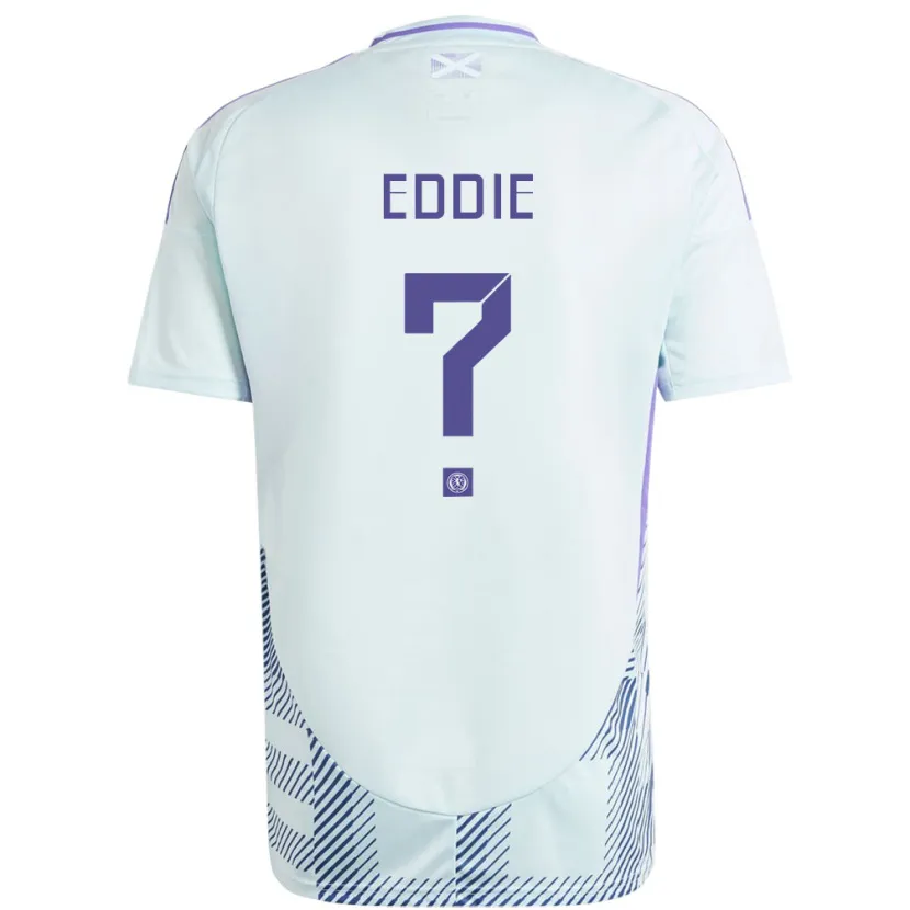 Danxen Femme Maillot Écosse Leah Eddie #0 Bleu Menthe Clair Tenues Extérieur 24-26 T-Shirt