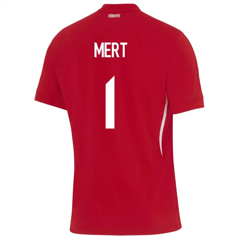 Danxen Femme Maillot Turquie Mert Günok #1 Rouge Tenues Extérieur 24-26 T-Shirt