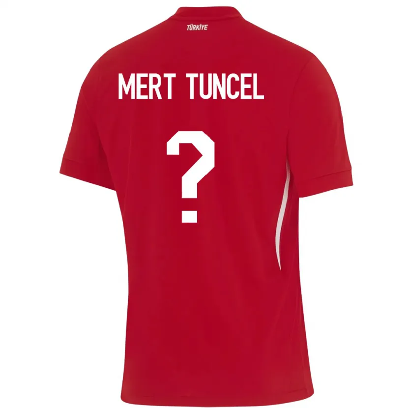 Danxen Femme Maillot Turquie Hasan Mert Tuncel #0 Rouge Tenues Extérieur 24-26 T-Shirt