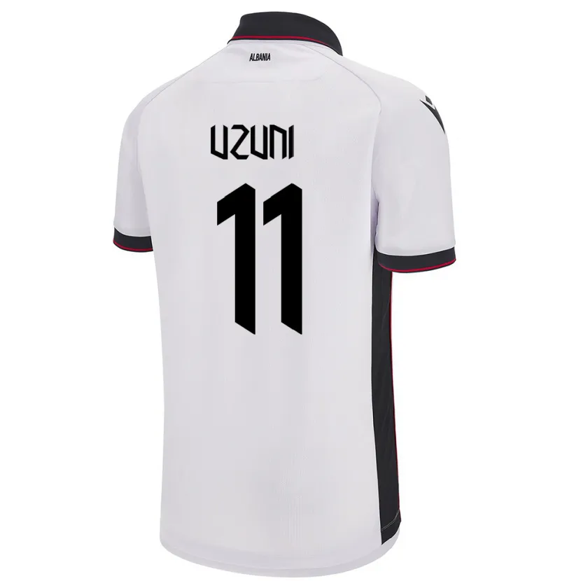 Danxen Femme Maillot Albanie Myrto Uzuni #11 Blanc Tenues Extérieur 24-26 T-Shirt