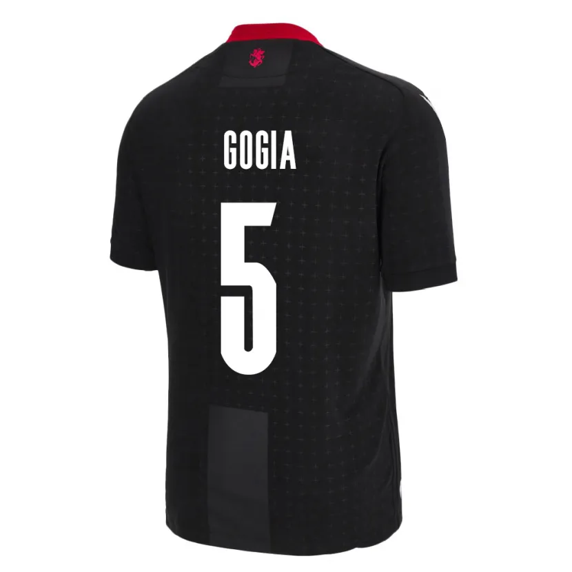 Danxen Femme Maillot Géorgie Gigi Gogia #5 Noir Tenues Extérieur 24-26 T-Shirt