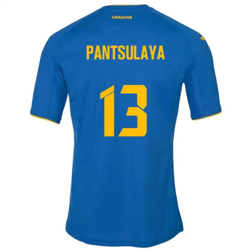 Danxen Femme Maillot Ukraine Natiya Pantsulaya #13 Bleu Tenues Extérieur 24-26 T-Shirt