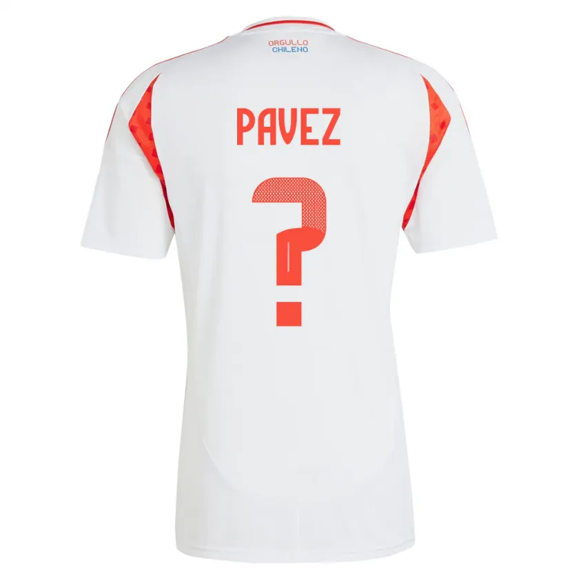 Danxen Femme Maillot Chili Camila Pavez #0 Blanc Tenues Extérieur 24-26 T-Shirt