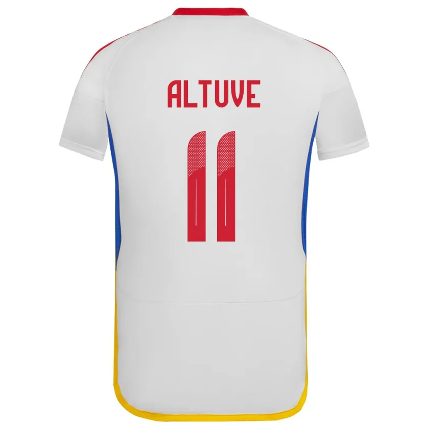Danxen Femme Maillot Venezuela Oriana Altuve #11 Blanc Tenues Extérieur 24-26 T-Shirt