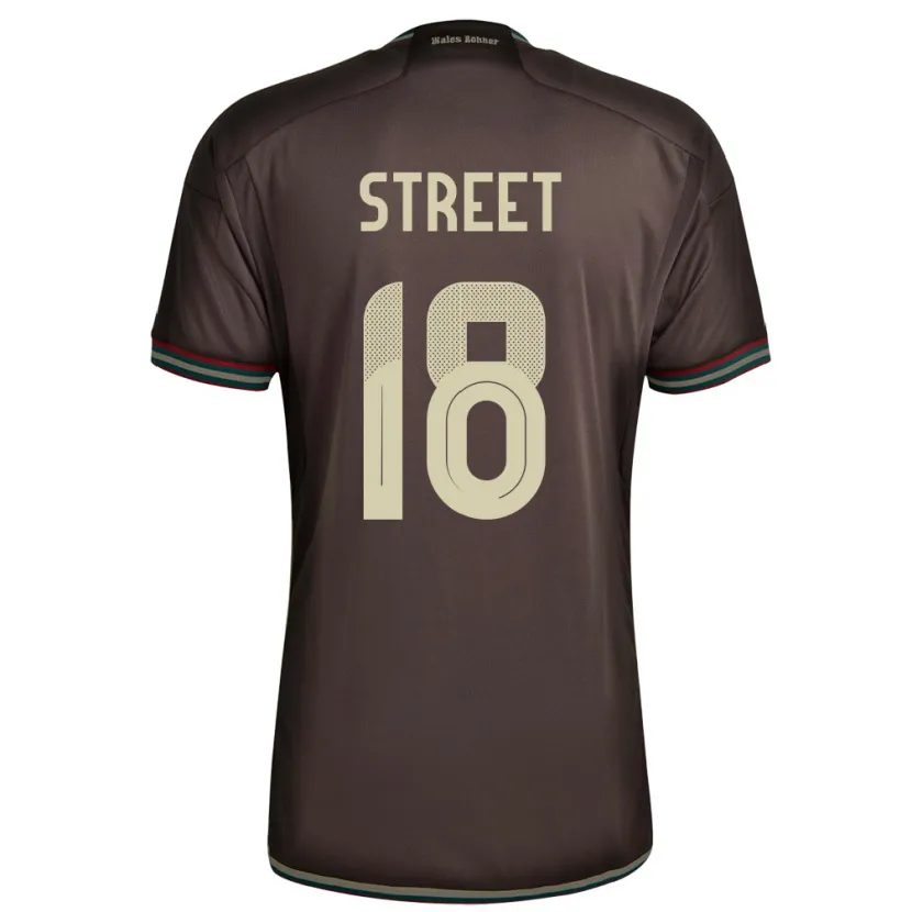 Danxen Femme Maillot Jamaïque Sydnie Street #18 Brun Nuit Tenues Extérieur 24-26 T-Shirt
