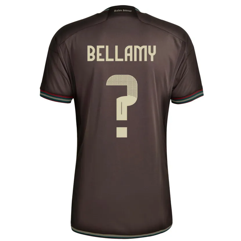 Danxen Femme Maillot Jamaïque Sydney Bellamy #0 Brun Nuit Tenues Extérieur 24-26 T-Shirt