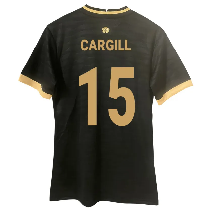 Danxen Femme Maillot Panama Nicole Cargill #15 Noir Tenues Extérieur 24-26 T-Shirt