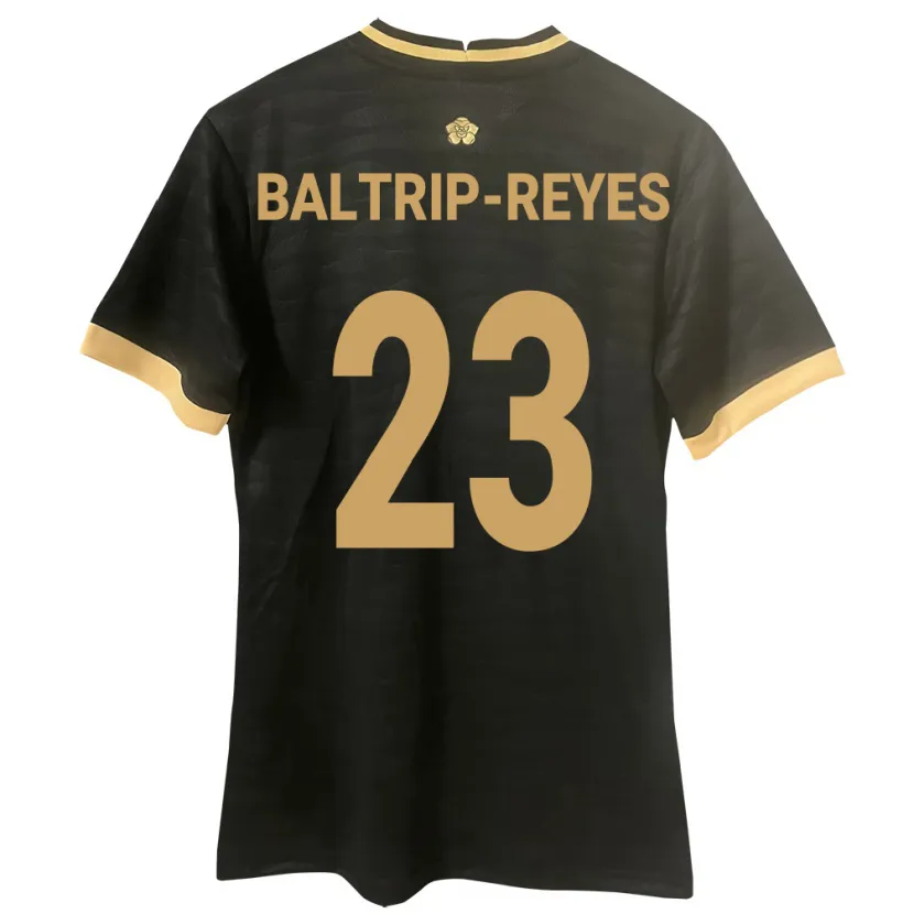 Danxen Femme Maillot Panama Carina Baltrip-Reyes #23 Noir Tenues Extérieur 24-26 T-Shirt