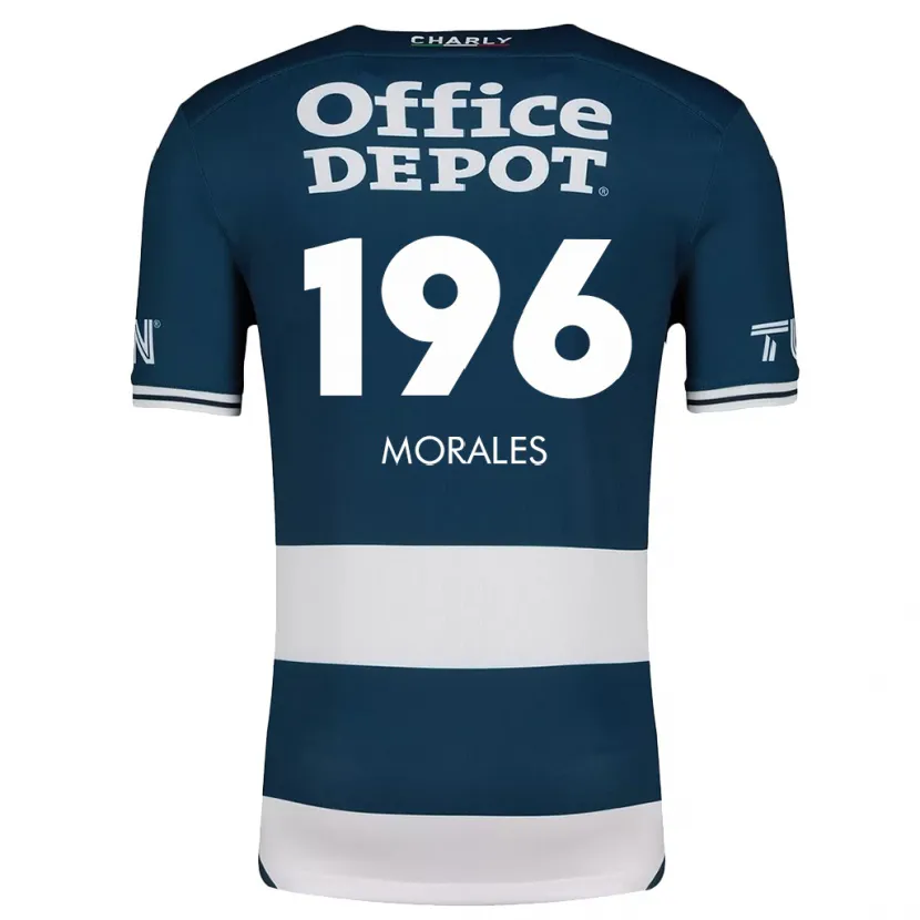 Danxen Enfant Maillot Erik Morales #196 Bleu Blanc Tenues Domicile 2024/25 T-Shirt