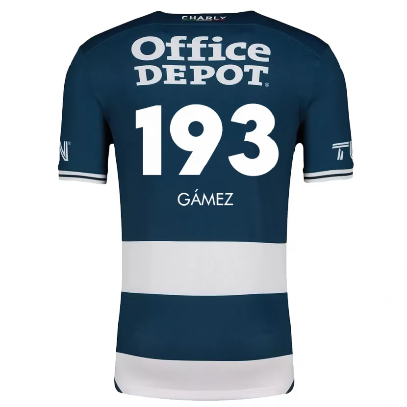Danxen Enfant Maillot Juan Gámez #193 Bleu Blanc Tenues Domicile 2024/25 T-Shirt