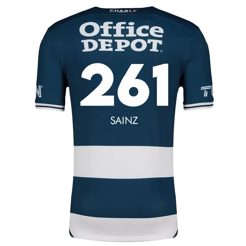 Danxen Enfant Maillot Diego Sáinz #261 Bleu Blanc Tenues Domicile 2024/25 T-Shirt