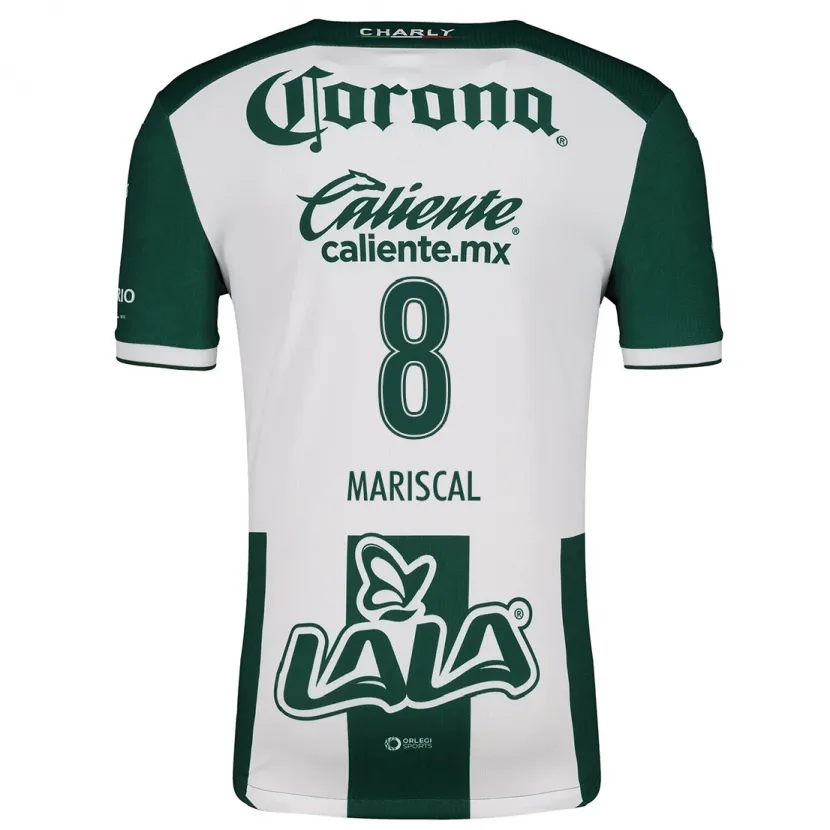 Danxen Enfant Maillot Salvador Mariscal #8 Vert Blanc Tenues Domicile 2024/25 T-Shirt