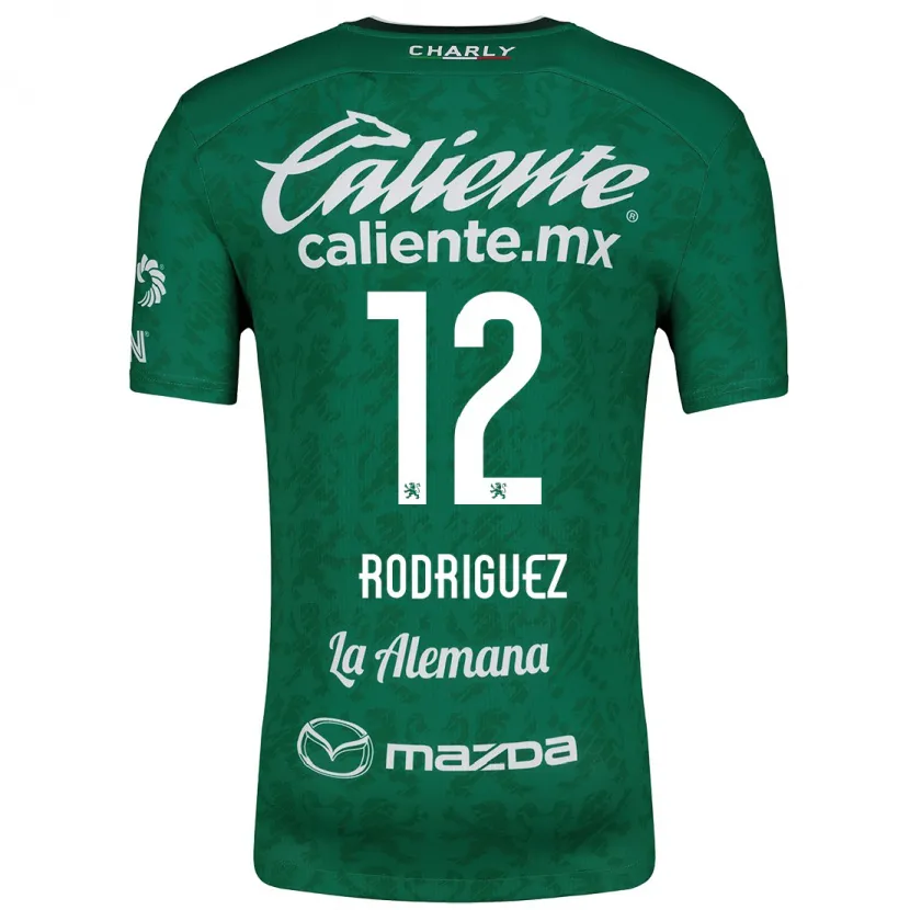 Danxen Enfant Maillot Lixy Rodríguez #12 Vert Blanc Tenues Domicile 2024/25 T-Shirt