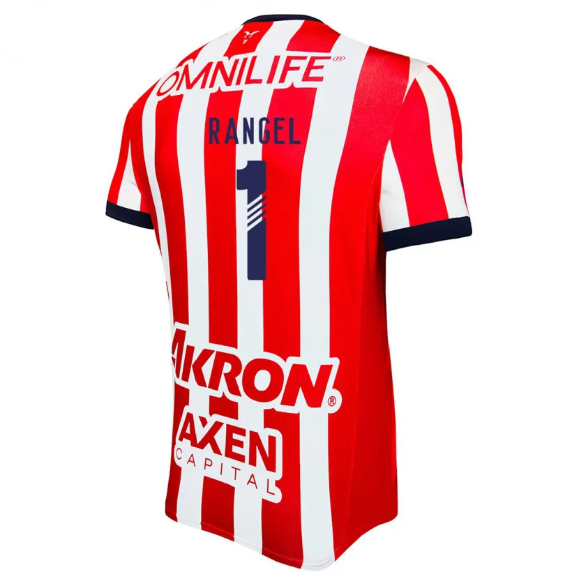Danxen Enfant Maillot Raúl Rangel #1 Rouge Blanc Bleu Tenues Domicile 2024/25 T-Shirt