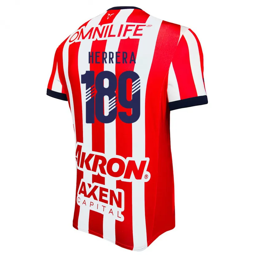 Danxen Enfant Maillot Antonio Herrera #189 Rouge Blanc Bleu Tenues Domicile 2024/25 T-Shirt