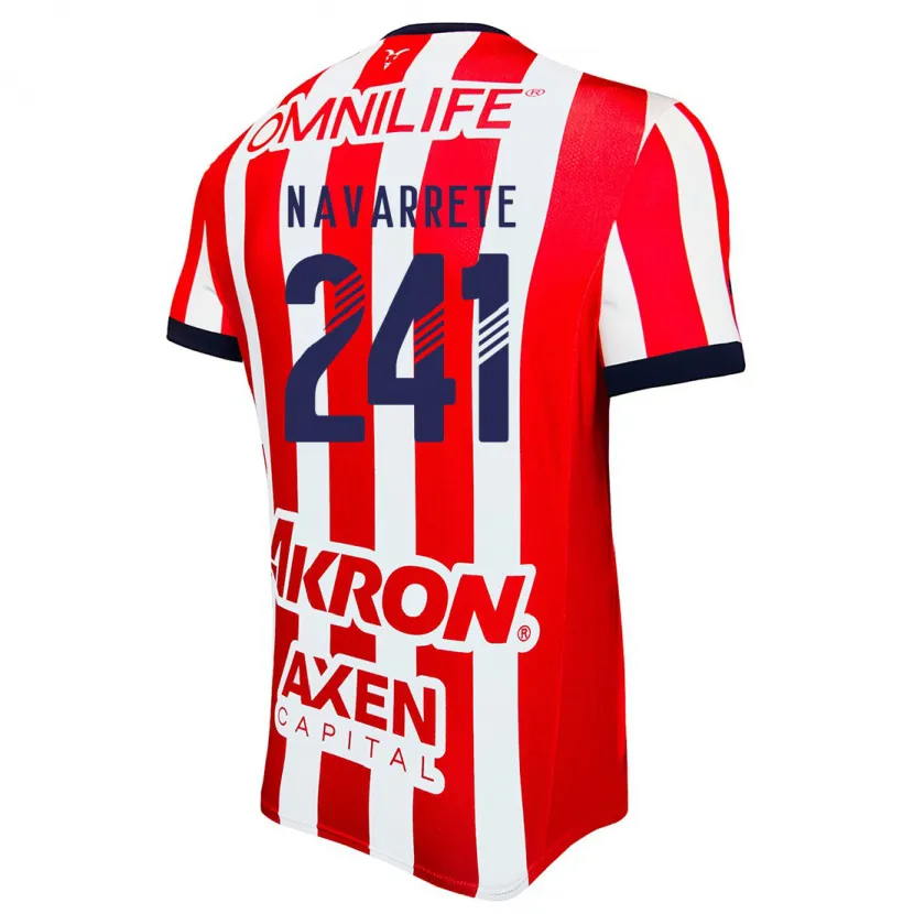 Danxen Enfant Maillot Cristo Navarrete #241 Rouge Blanc Bleu Tenues Domicile 2024/25 T-Shirt