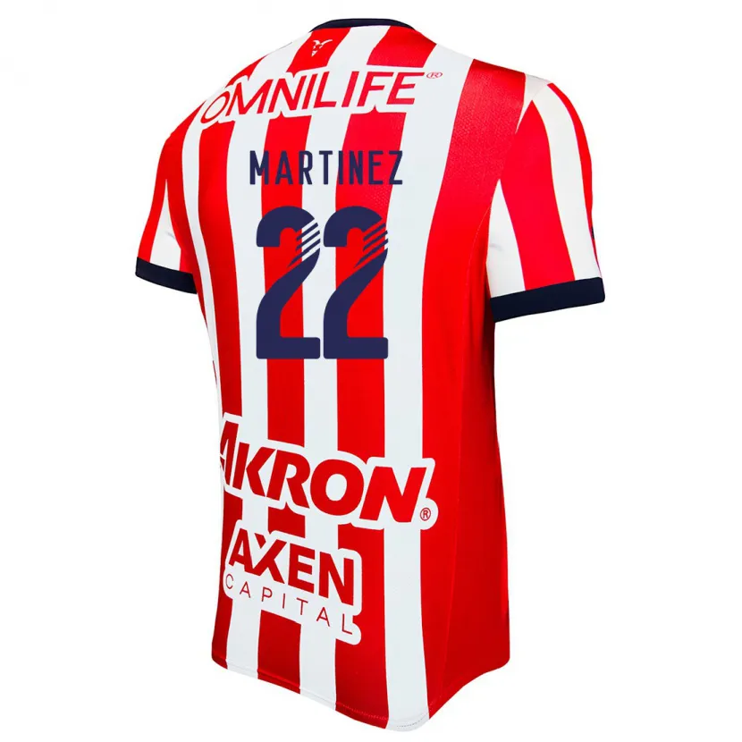 Danxen Enfant Maillot Karla Martínez #22 Rouge Blanc Bleu Tenues Domicile 2024/25 T-Shirt