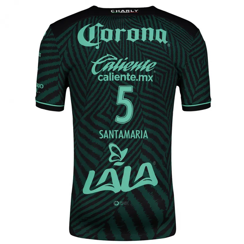 Danxen Enfant Maillot Anderson Santamaría #5 Vert Noir Tenues Extérieur 2024/25 T-Shirt