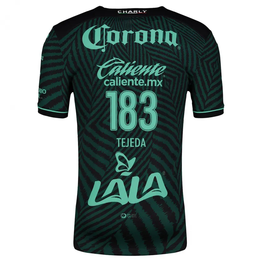 Danxen Enfant Maillot Juan Tejeda #183 Vert Noir Tenues Extérieur 2024/25 T-Shirt