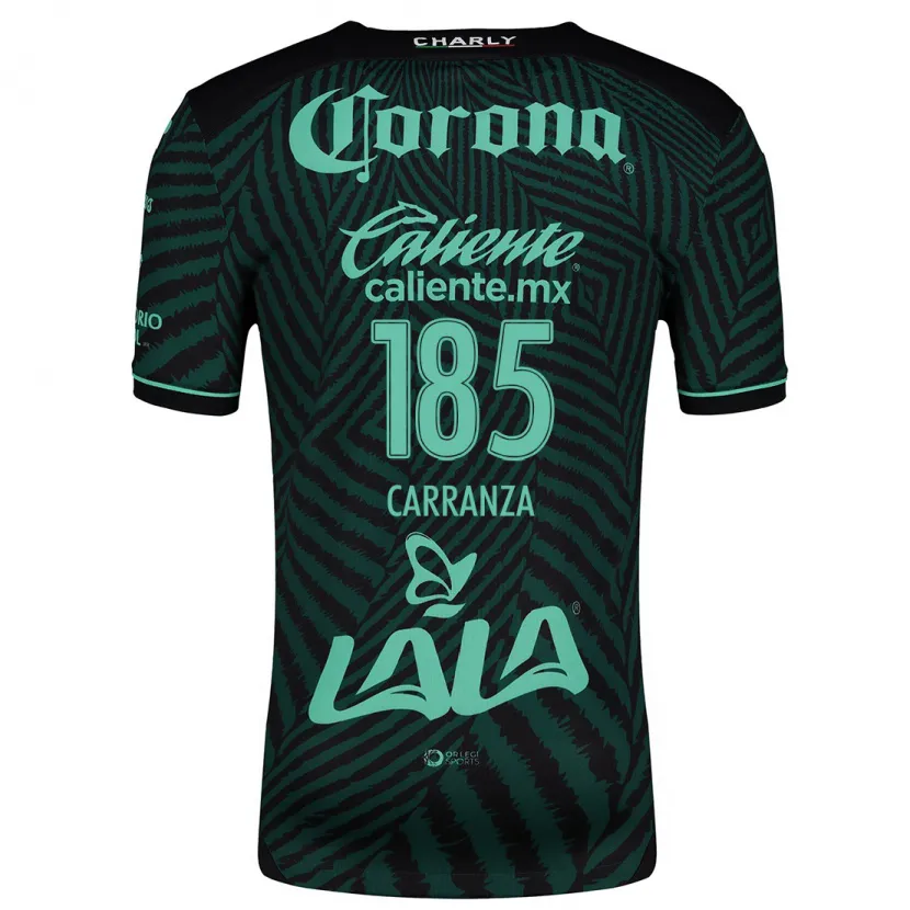 Danxen Enfant Maillot Héctor Carranza #185 Vert Noir Tenues Extérieur 2024/25 T-Shirt