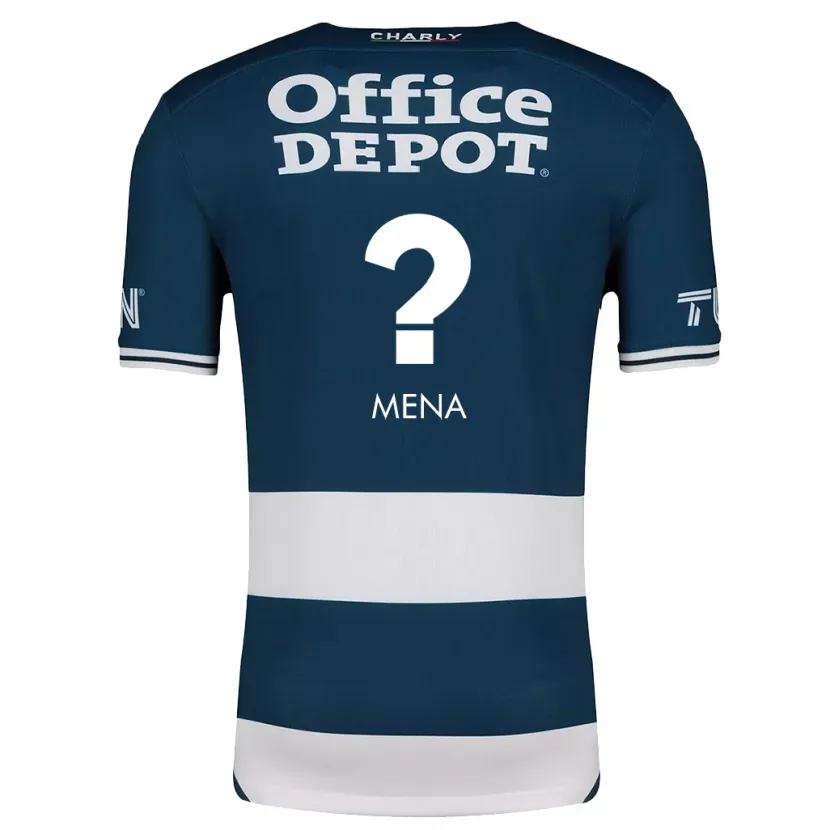 Danxen Homme Maillot Ángel Mena #0 Bleu Blanc Tenues Domicile 2024/25 T-Shirt