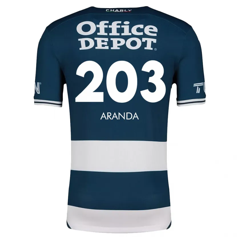 Danxen Homme Maillot Juan Aranda #203 Bleu Blanc Tenues Domicile 2024/25 T-Shirt