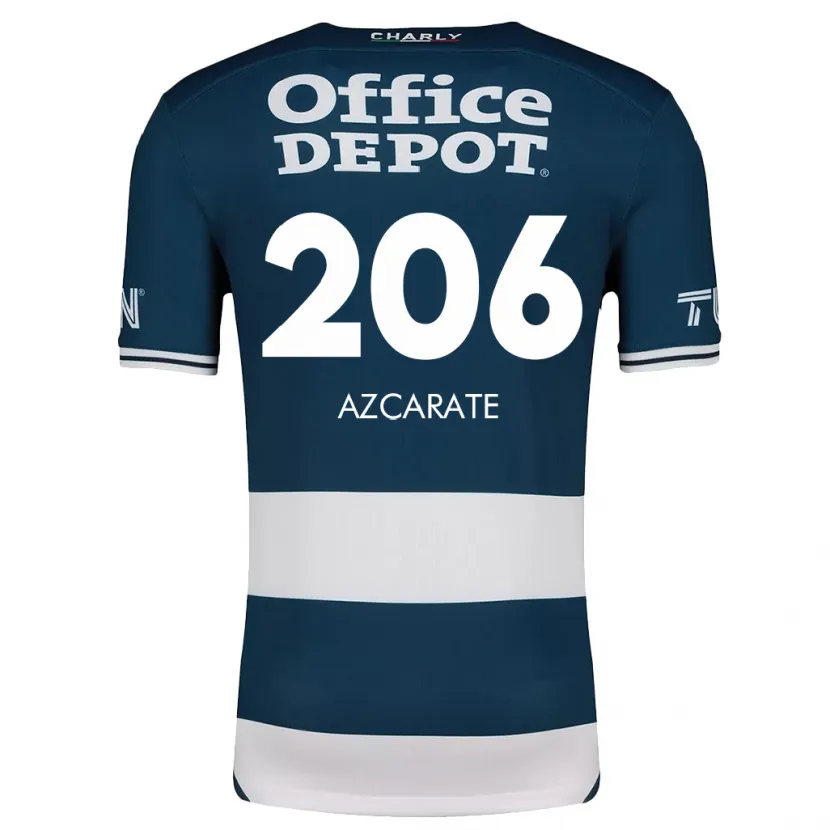 Danxen Homme Maillot Yerar Azcárate #206 Bleu Blanc Tenues Domicile 2024/25 T-Shirt